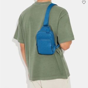 Coach Track Pack 14 Blue with Logo